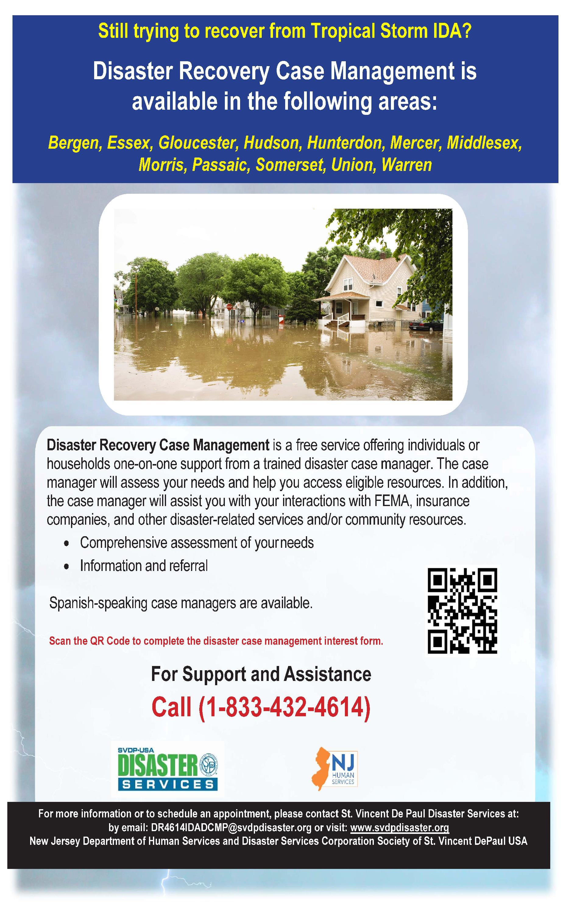 Disaster Recovery Case Management NJ Flyer Updated 1.31.23